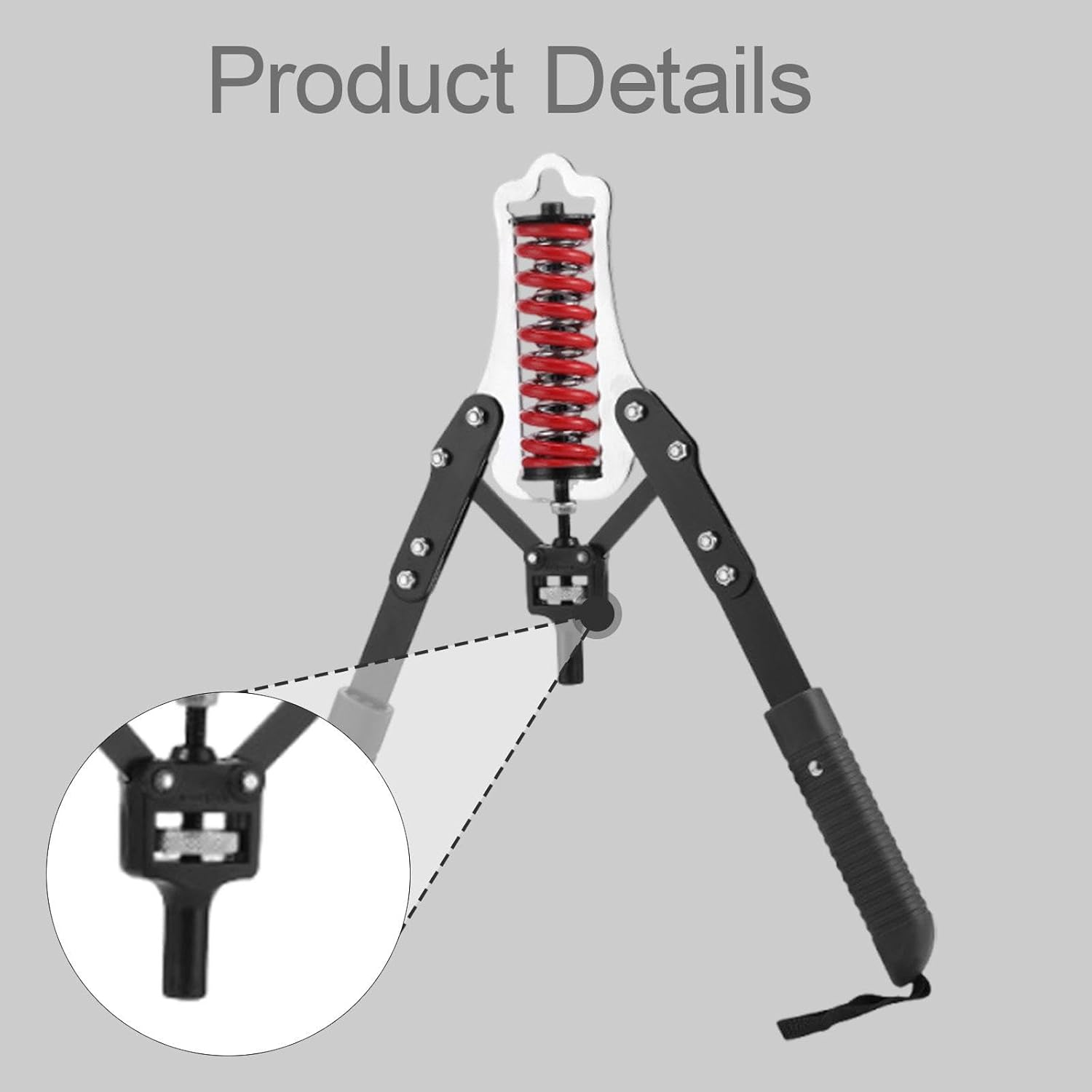 Yuksok Adjustable 10-200Kg Spring Chest Expander Carbon Steel Versatile Professional for Full Body Workout Arm Exercise Strengthener - Double Spring image number 3