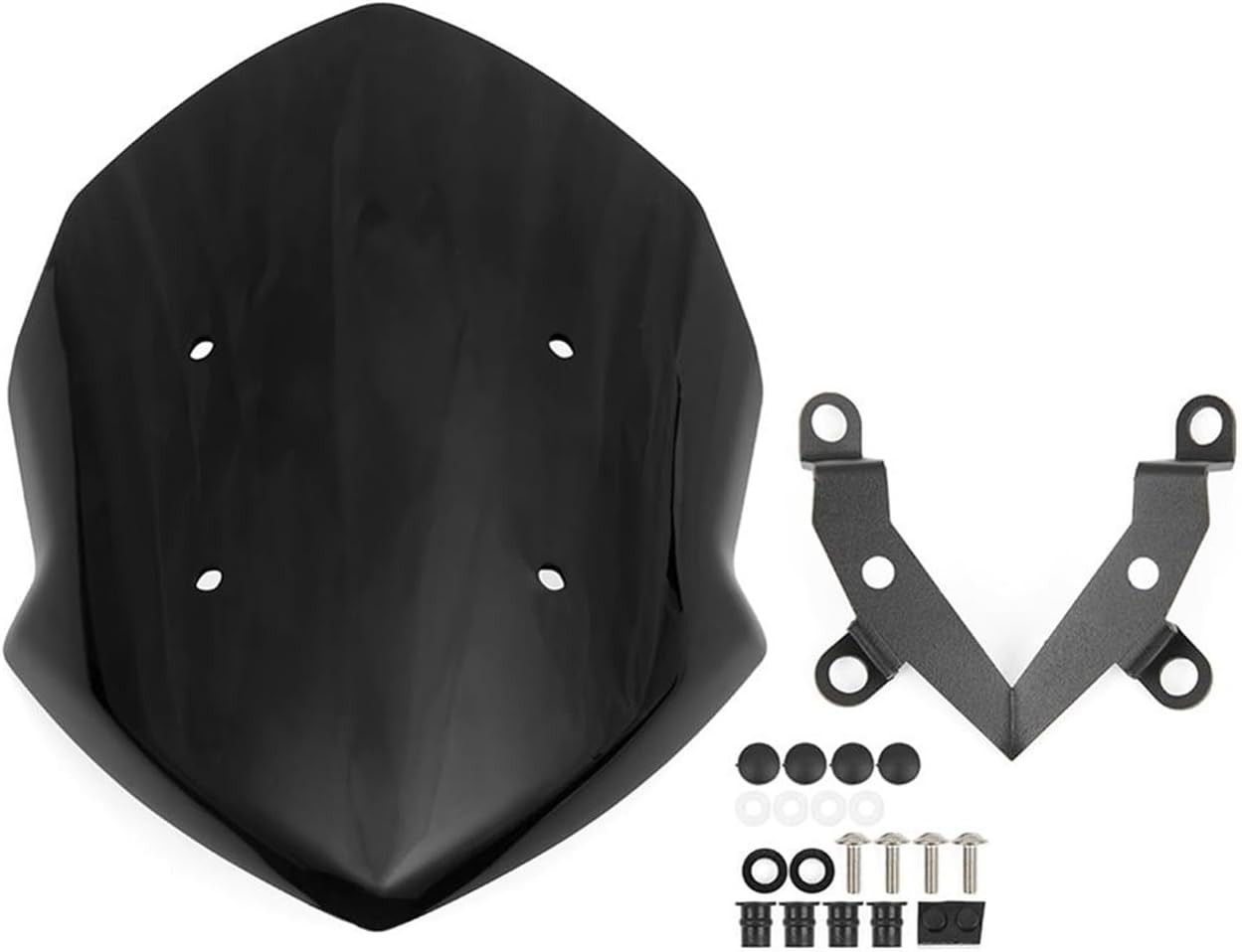 Motorcycle Accessories for Kawasaki Z125 2019 2020 2021 2022 Windscreen Windshield Shield Screen Visor with Bracket Motorcycle Parts (Color : 2) image number 3