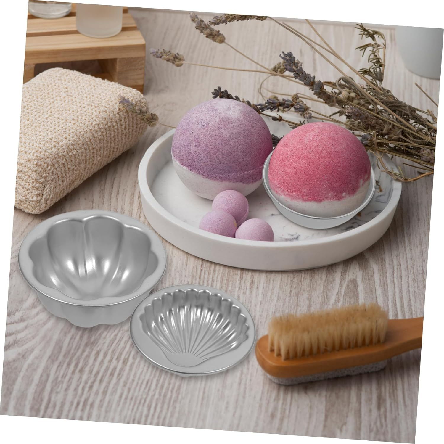 3Pairs Bath Soap and Bath Salt Molds for Craft Making Reusable Molds for Soap and Creation image number 6