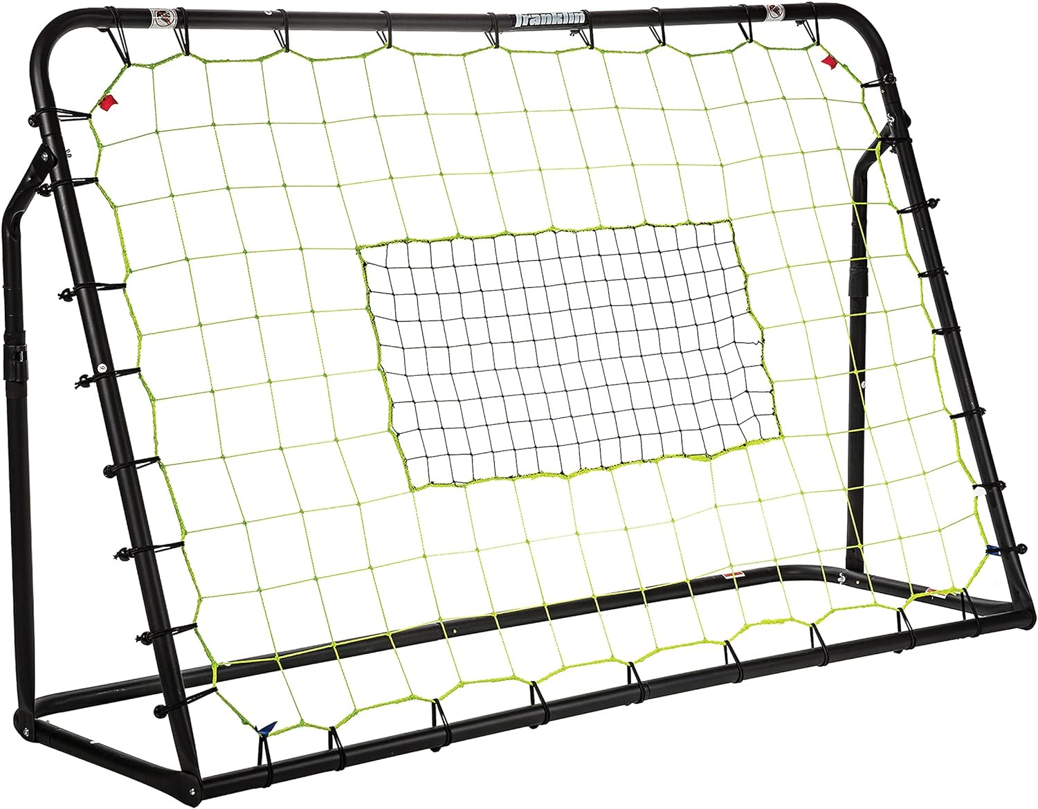 Franklin Sports Rebound Net - Training for Soccer Practice - Portable 6'X4' with Steel Frame - Black (30149X)