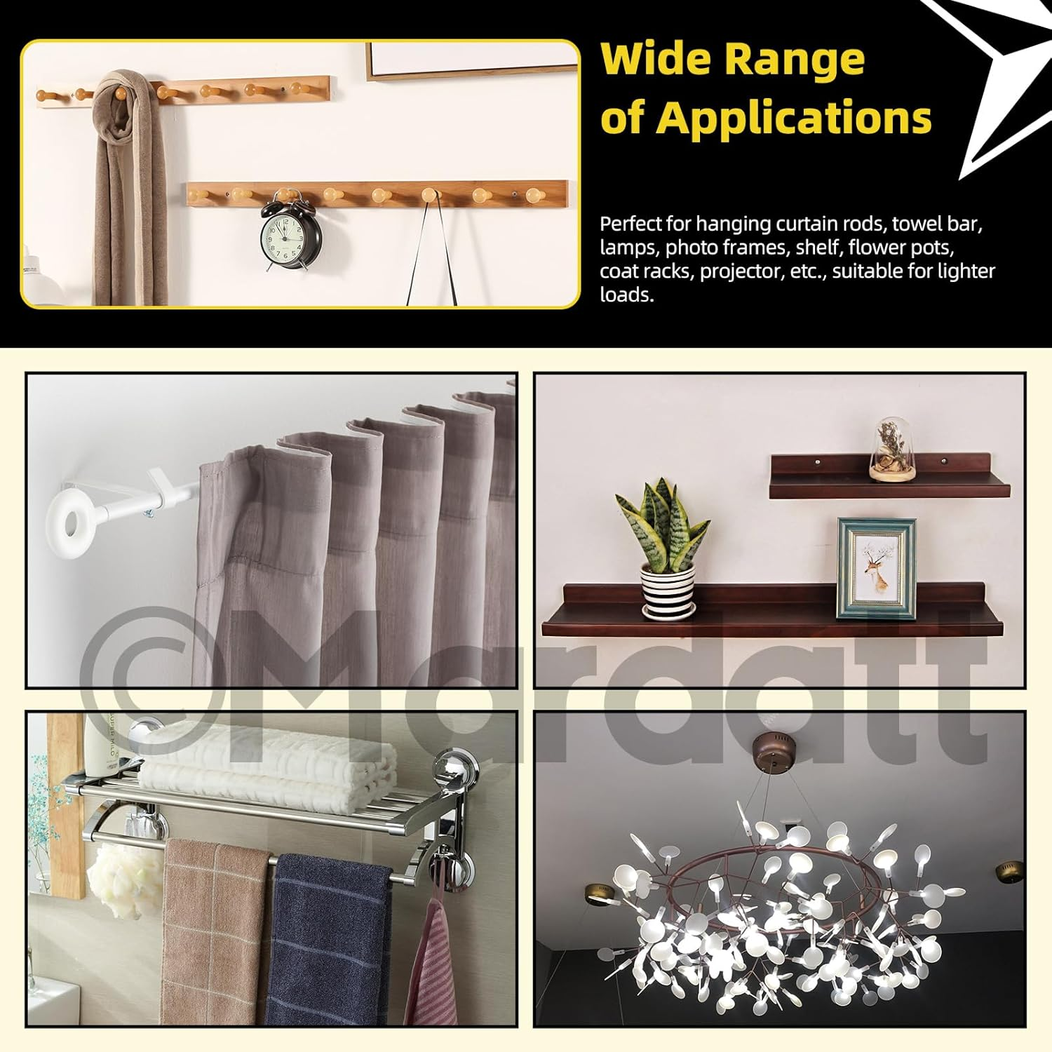 30 Sets 1/4" Toggle Bolts and Wing Nuts, Metal Toggle Bolts round Head Toggle Wing Nut Bolt Set Butterfly Toggle Anchors for Hanging Heavy Items on Drywall image number 6