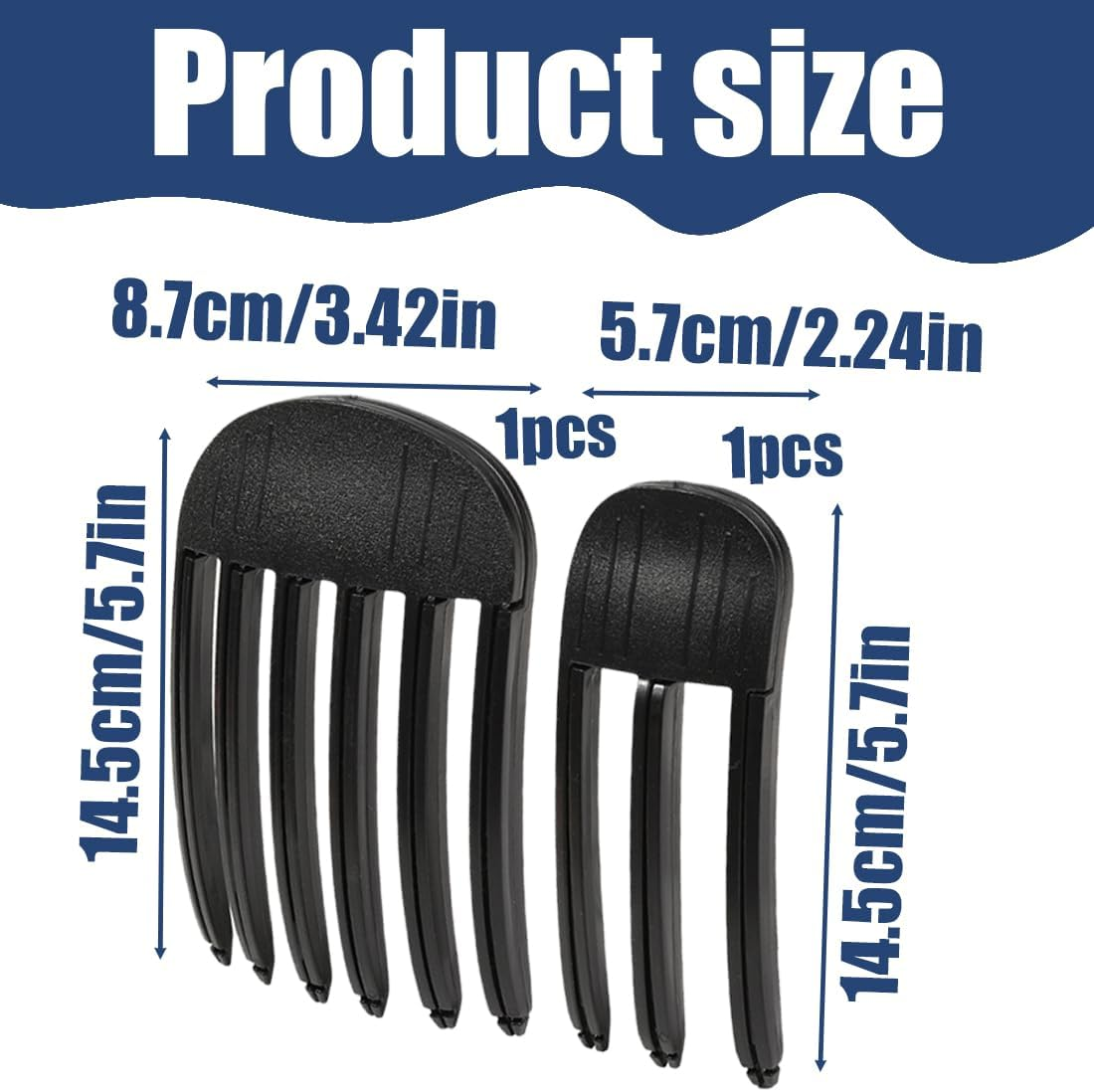 NHQZ Pack of 2 Volume Hair Clips, Volume Clip for Hairline, Volume Clips Hair, Lifting Clips for Fluffy Bangs and High Crown Hairstyle (Black) image number 4