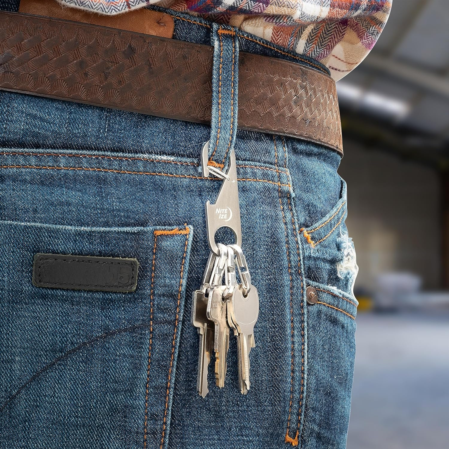 NITEIZE Z Rack Keychain Bottle Opener, Silver, W18&times;H26&times;D12Mm image number 4