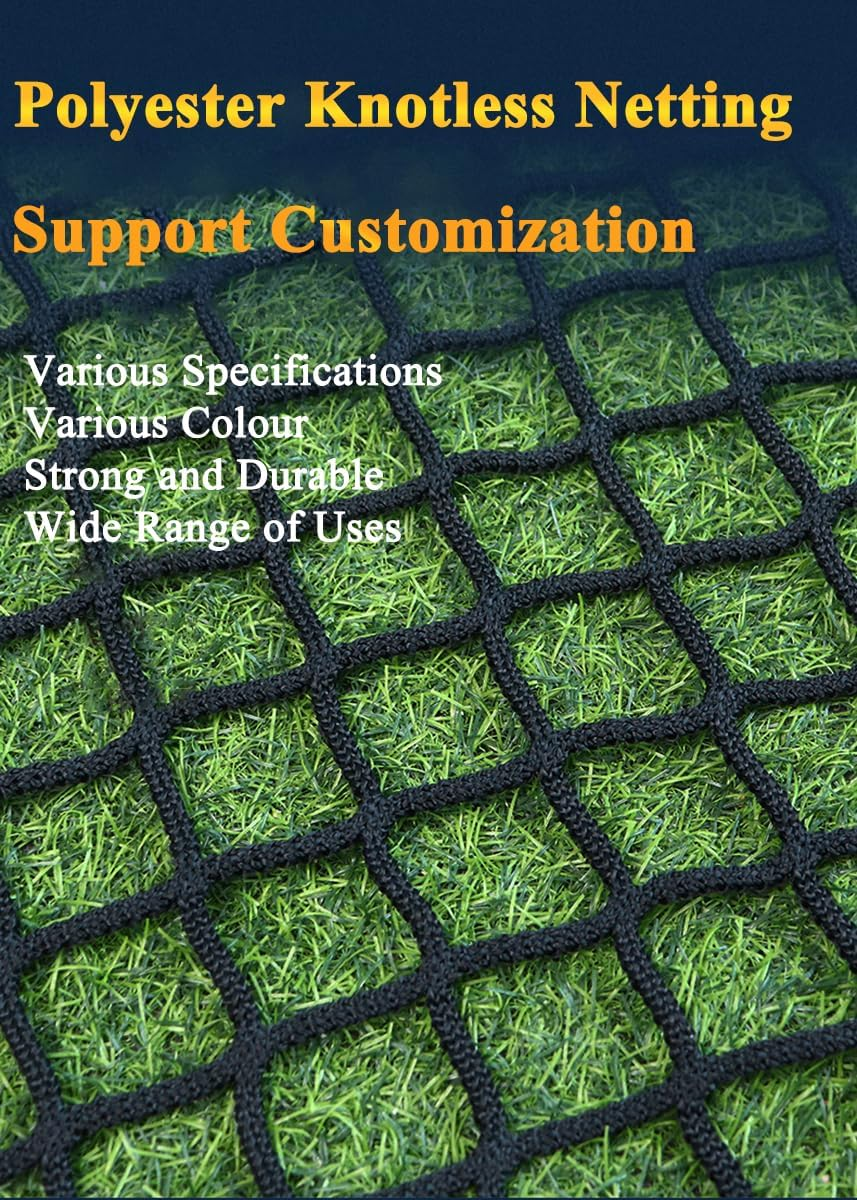 Safety Rope Net, Bunk Bed Safety Net for Children, Balcony Stair Railing Pet/Cat Net, Garden Fence Sports Net, Protective Net for Indoor and Outdoor Use (Size: 1 M X 4 M (3.3 Ft X 13.1 Ft), Colour image number 5