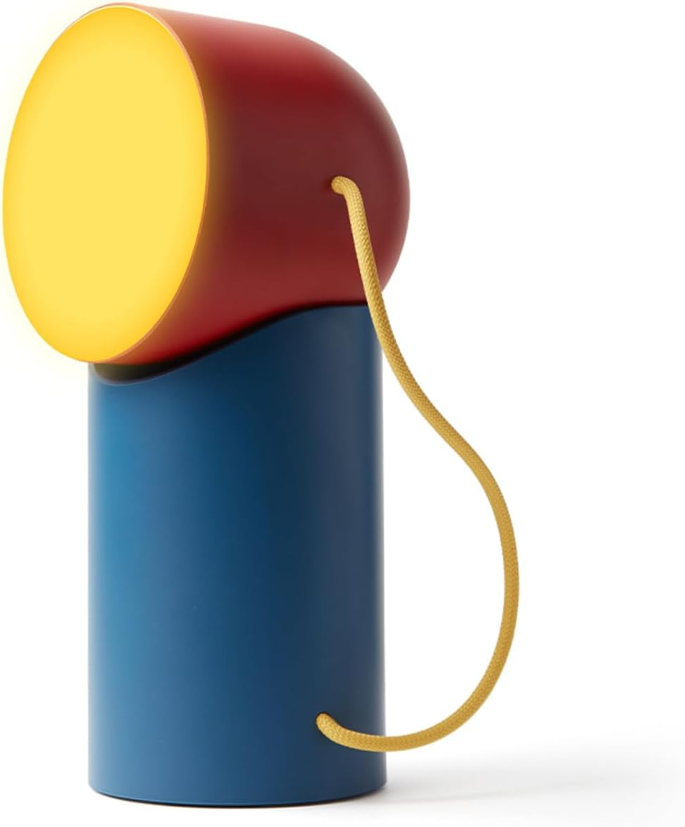 Lexon Orbe Portable LED Lamp with Moving Head, Blue/Red/Yellow image number 4