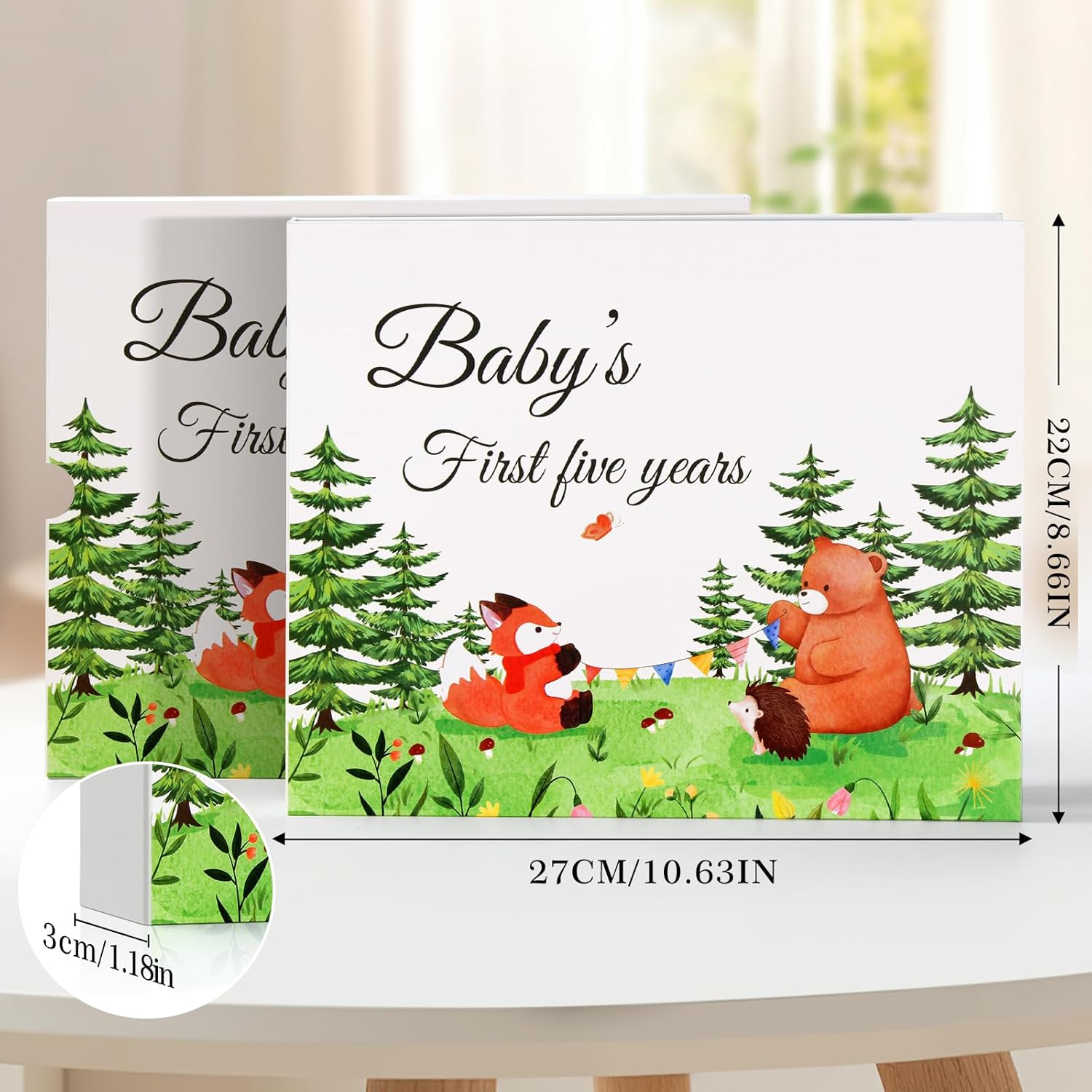 Baby Memory Book, Luxury Keepsake Gift for Mum to Be, Milestone Record & Photo Album Birth to Age 5, Gender Neutral for Boy or Girl image number 4