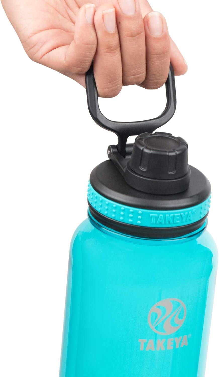Takeya Tritan Sports Water Bottle with Spout Lid, 40 Oz, Ocean