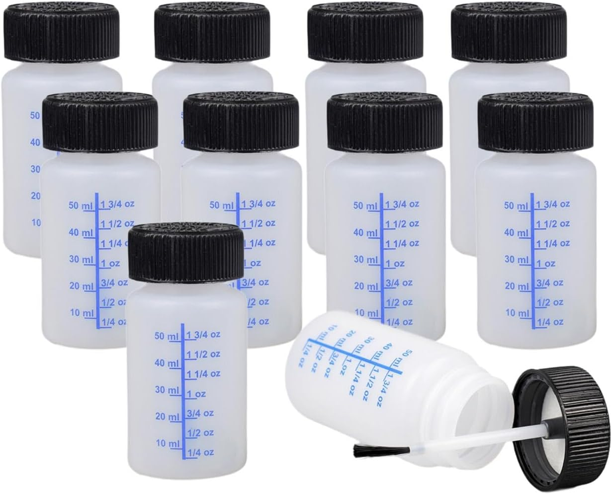 10Pcs Empty Touch up Paint Bottle Paint Touch up Bottles with Scale Reusable Car Scratches Repair Leftover Paint Container image number 5