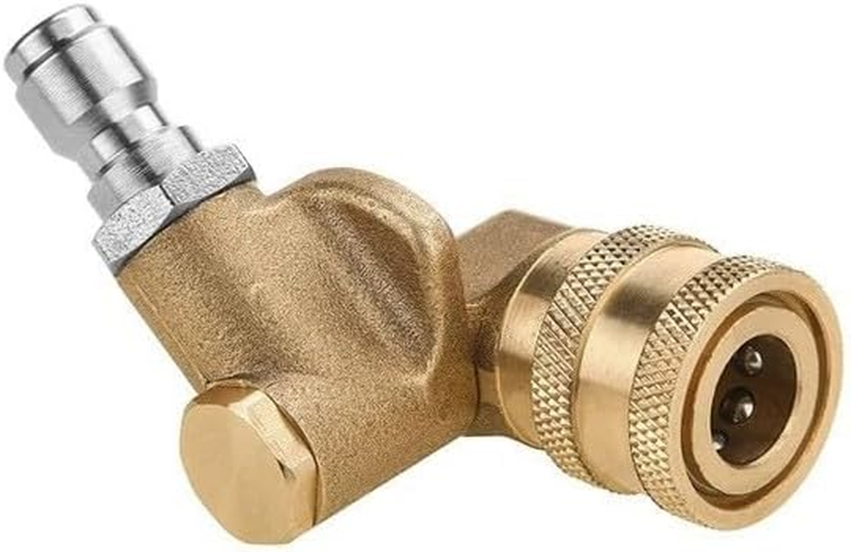 180&deg; Swivel Joint High Pressure Washer Wash Water Nozzle 1/4 Quick Connection for Cleaning Car Wash Machine Accessories image number 2