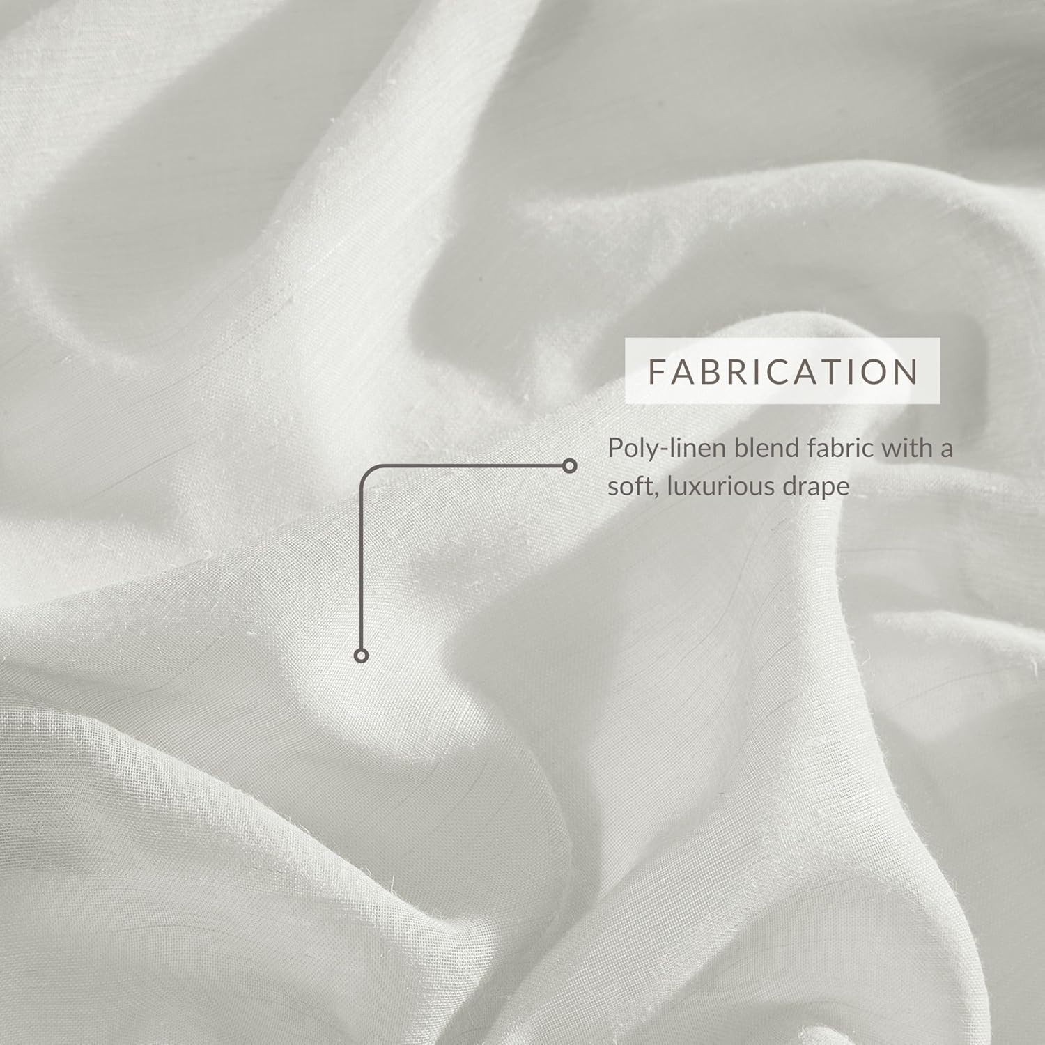 Elrene Home Fashions Vienna Tie-Top Sheer Window Curtain Panel, off White, 52" X 95" (1 Panel) image number 5