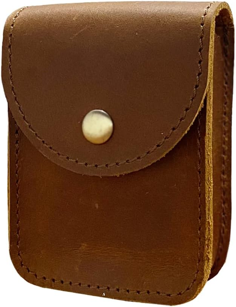 Aolaso Leather Playing Card Case, Single Playing Cards, Deck Card Box for Men, Leather Mini Belt Bag image number 6