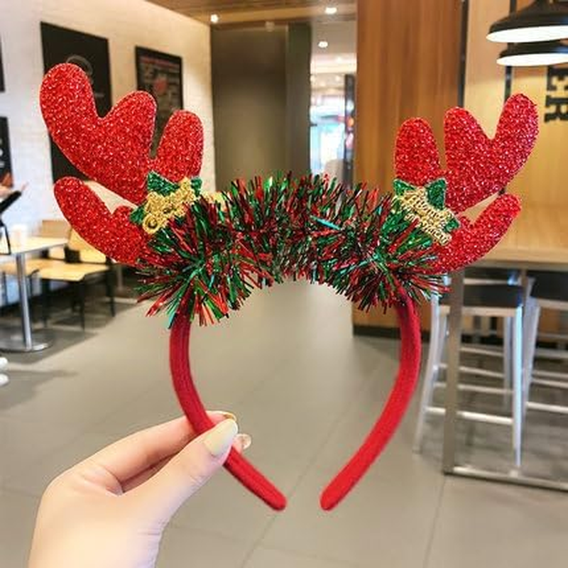 Christmas Headbands, Red and Gold, Universal Size image number 4