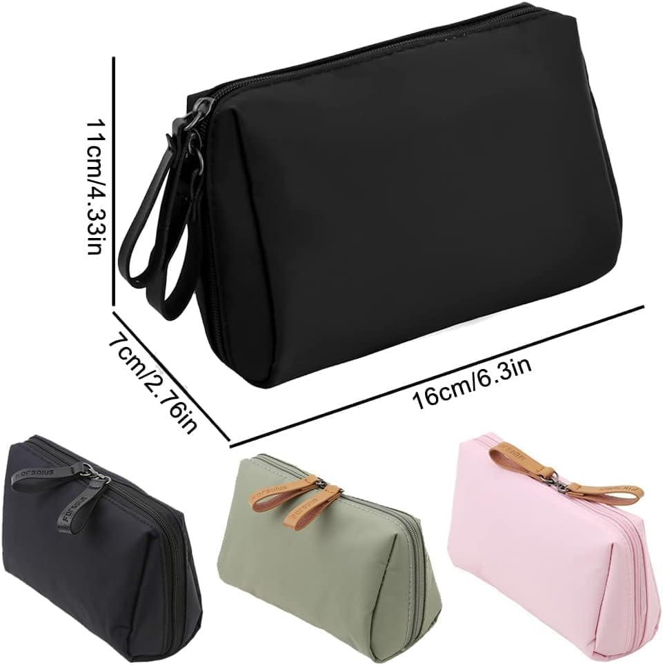 Small Makeup Bag, Women Mini Portable Makeup Bag,1Pc Large Capacity Travel Cosmetic Bag for Purse,Cosmetics & Toiletries image number 2
