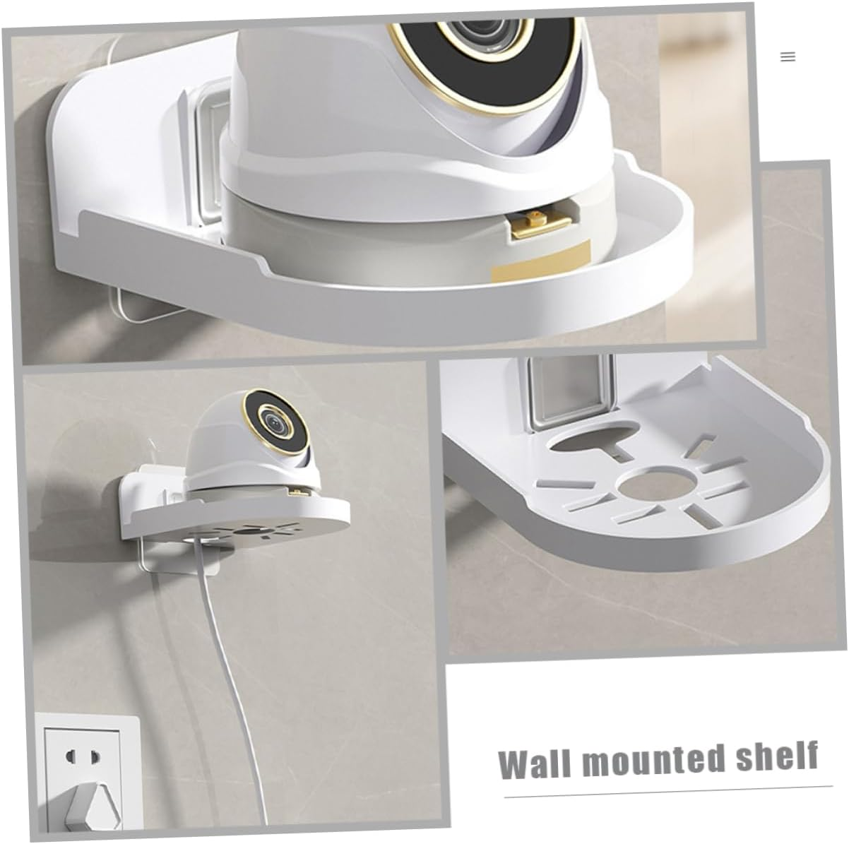 Anneome Floating Shelf for Camera Mini Wall Mount Small Floating Shelves Proof Bathroom Hanging image number 5