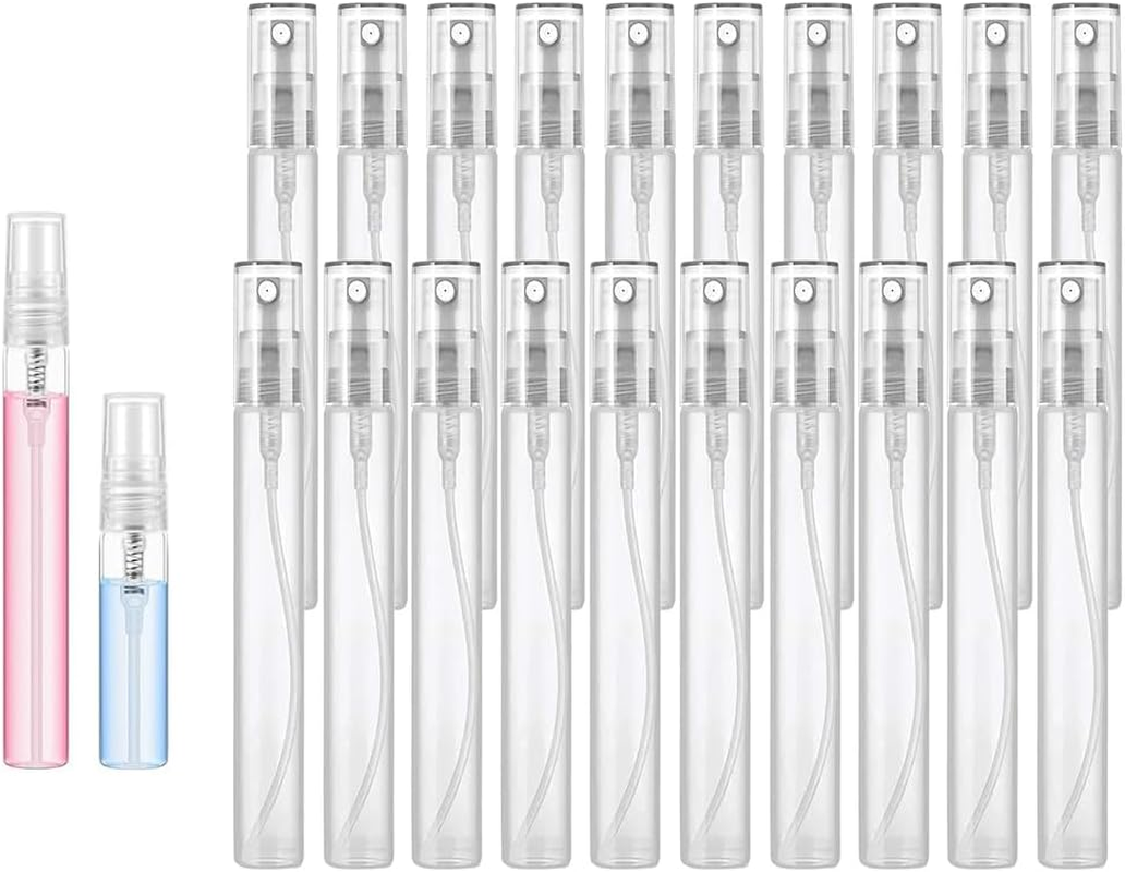 Mini Spray Bottle, Plastic Portable Travel Bottle, Perfume Sample Bottles Clear Plastic Spray Bottles Empty for Cleaning Travel Essential Oils (10Ml) image number 4