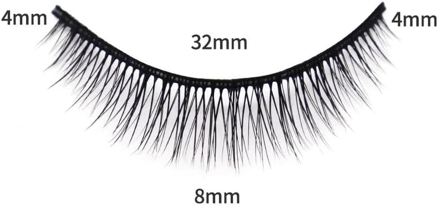5 Pairs of Eyelashes, Eye Lashes, 8 Mm, Artificial Eyelashes, Fake Lashes, Natural Eyelashes, Thin Band, False Eyelashes, 3D Volume Eyelash Extensions, Curl Eyelashes image number 5