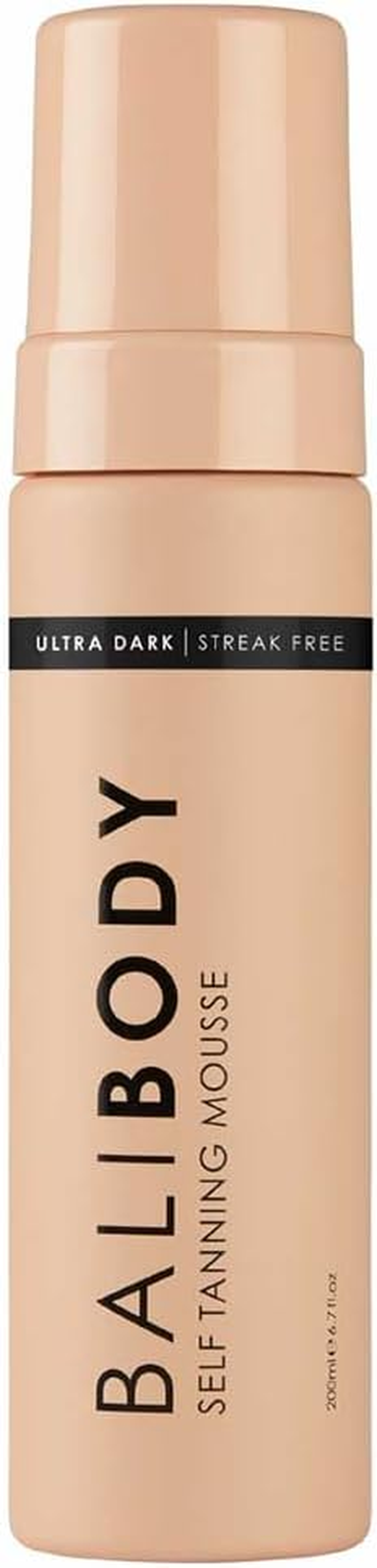 BALI BODY Self-Tanning Mousse - Ultra Dark, Natural Bronzed Shade, Streak-Free Green Based Tinted Self-Tanner, Vegan & Cruelty-Free (200 Ml/6.7 Fl Oz)