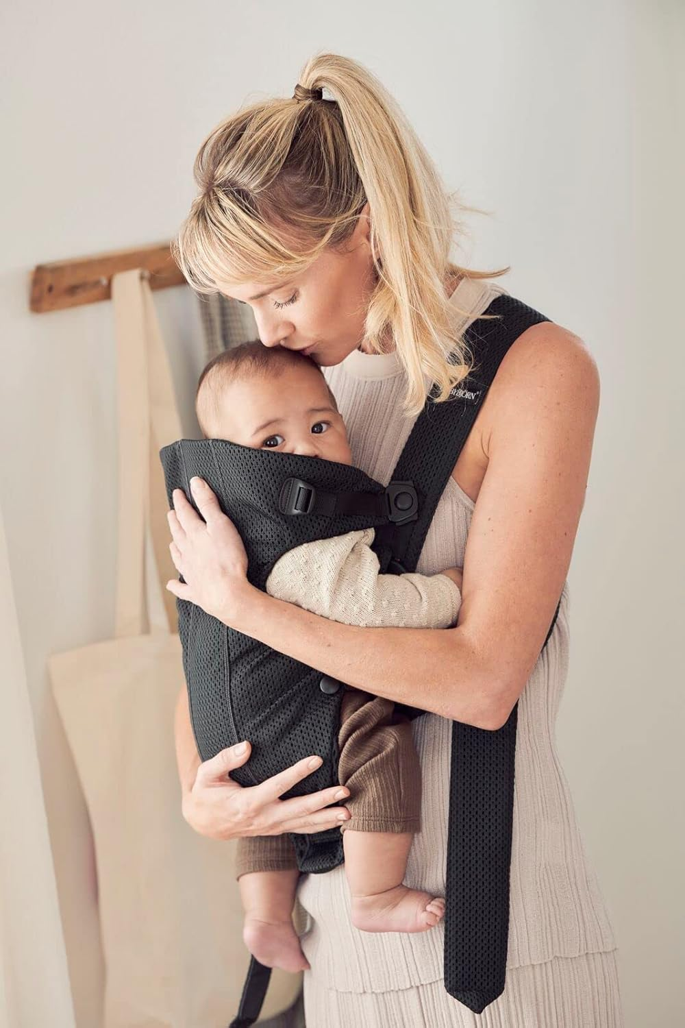 Baby Bjorn Baby Carrier, Mini Air, Black