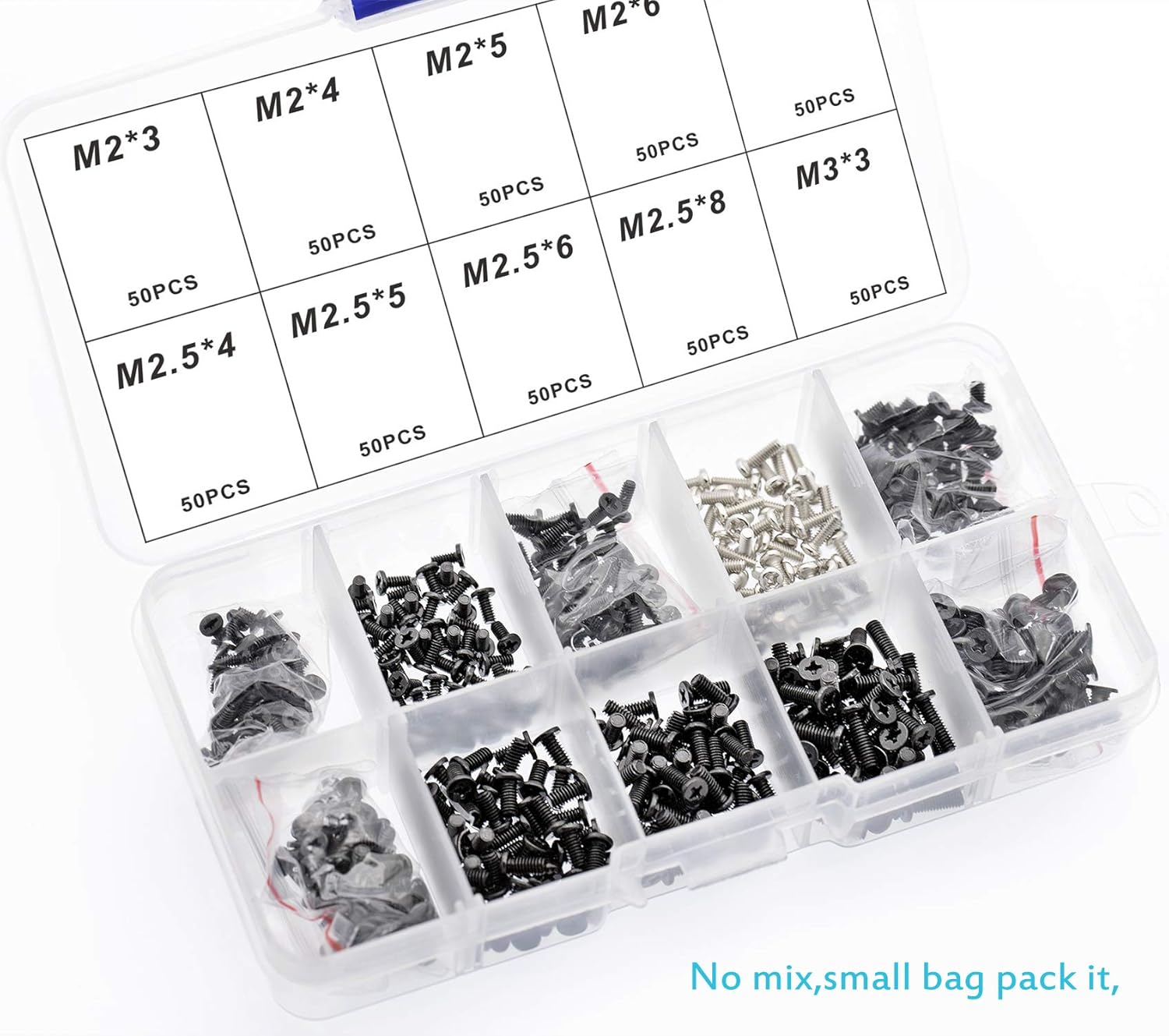 500Pcs Laptop Notebook Computer Screw Kit Set for IBM HP Dell Lenovo Samsung Sony Toshiba Gateway Acer image number 3