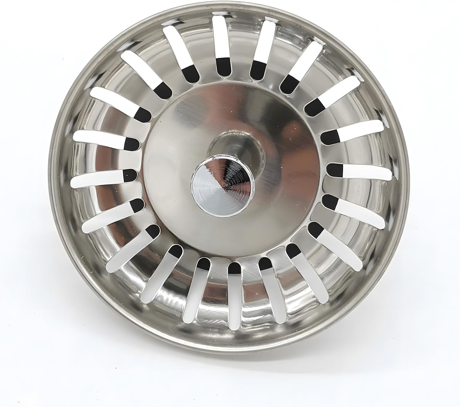 Sink Strainer Plug Drain Filter Stopper - Stainless Steel for Kitchen (82Mm, 2Pack) image number 4