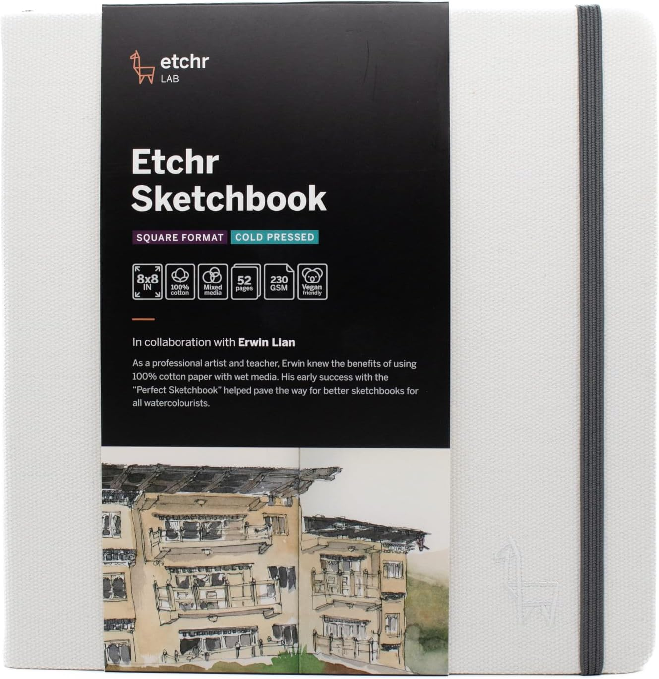 ETCHR 8"" Square Sketchbook: Cold Press image number 3