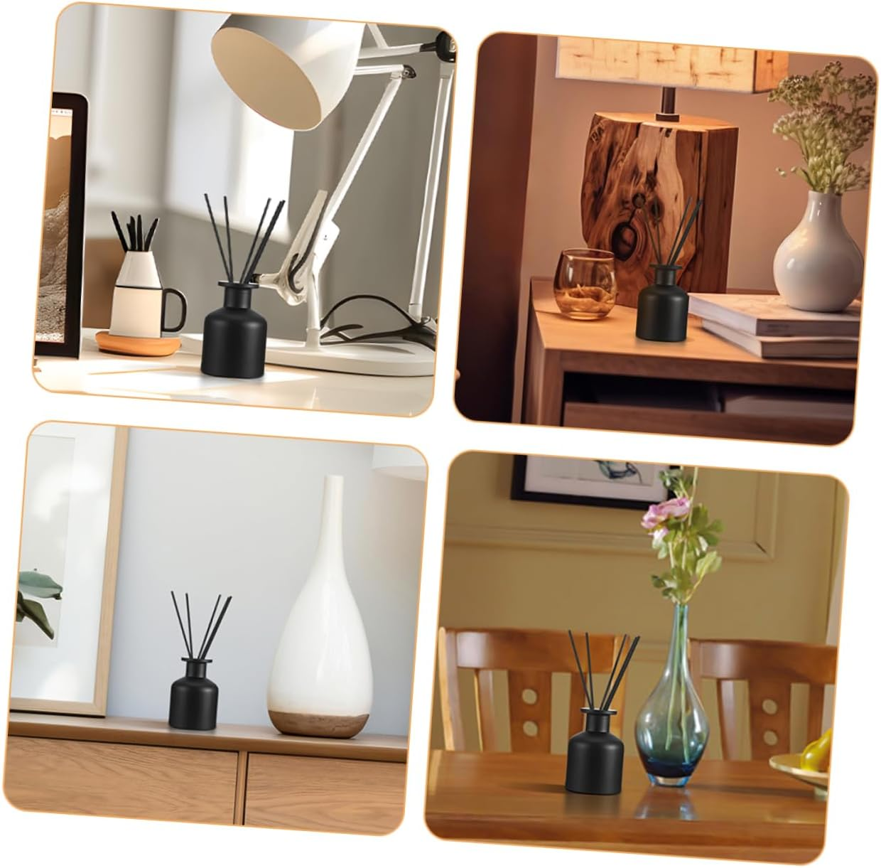 Refillable Glass Diffuser Bottle for Aromatherapy Empty Perfume Bottle Design for Home Fragrance and Desktop Decor image number 1