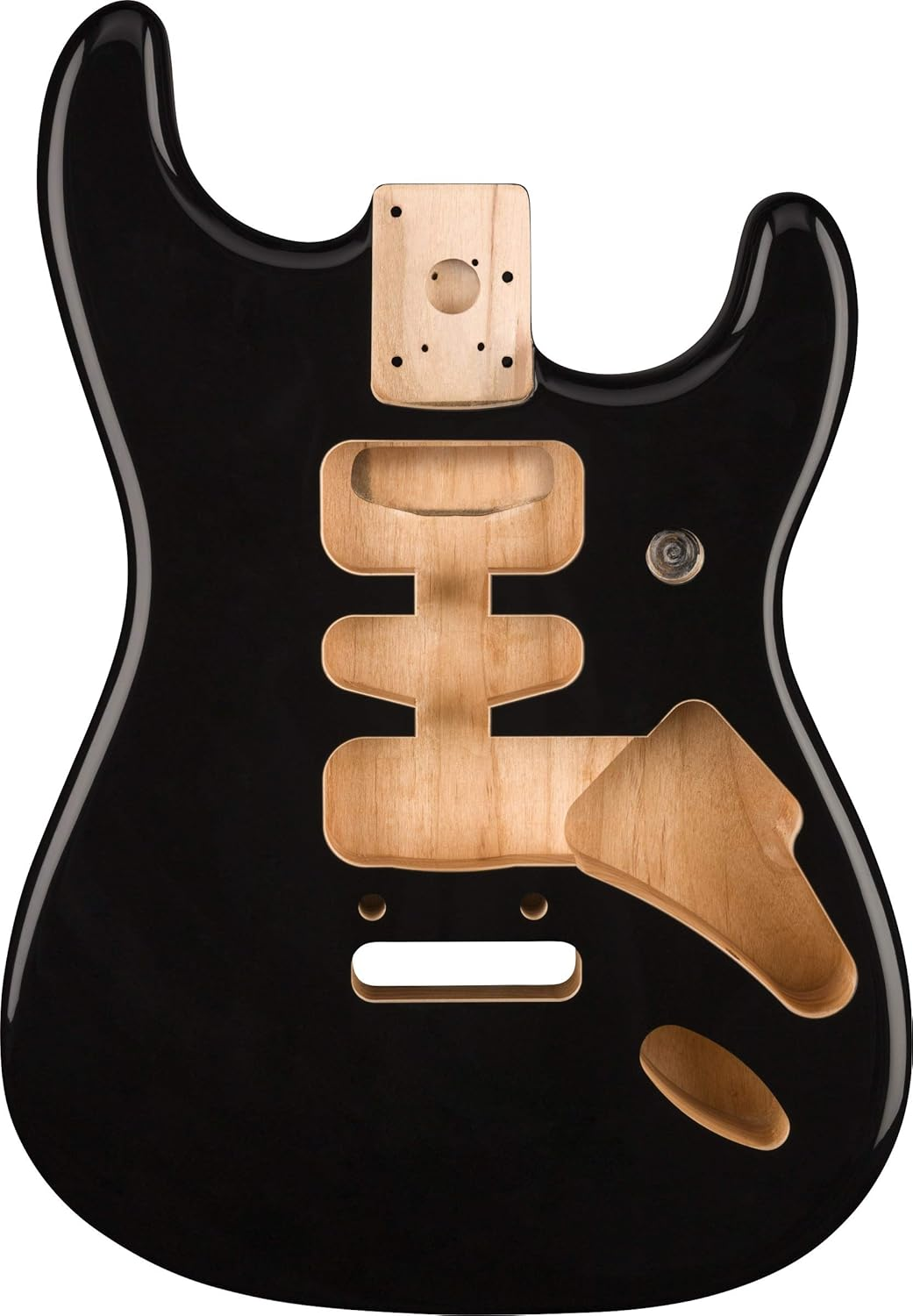 Fender Deluxe Series Stratocaster Body, Alder, Black