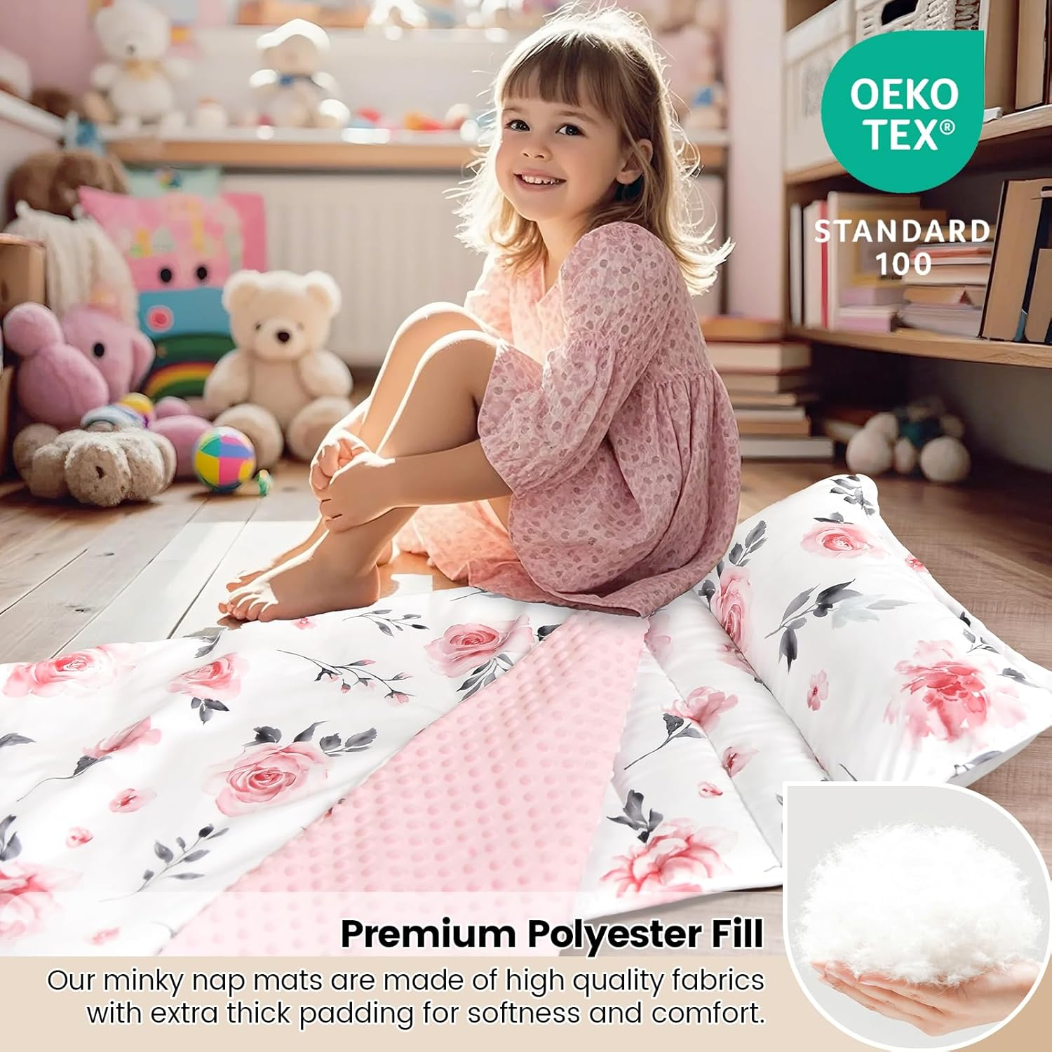 David'S Kids Minky Dot Nap Mat image number 5