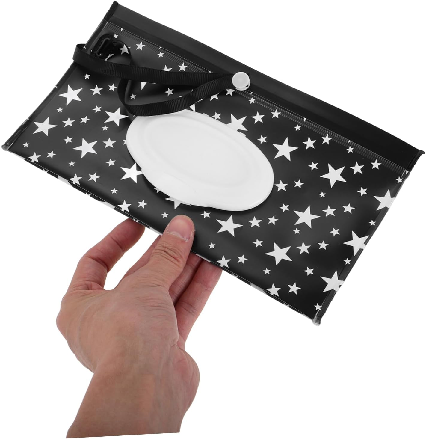 2Pcs Travel-Friendly Wipe Dispenser Pouch Refillable Wet Tissue Bag for Bedside Stroller image number 4