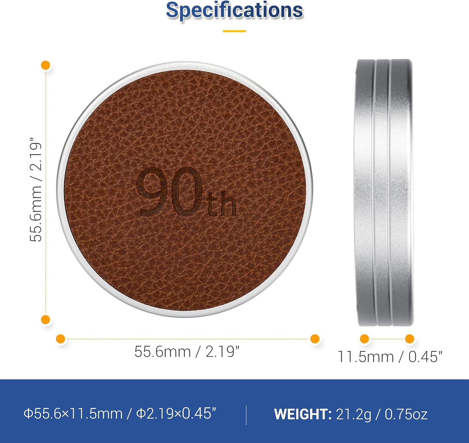 Retro Leather Lens Cap for Fujifilm Insta Mini EVO, Aluminum Anti-Dust Anti-Scratches Lightweight Camera Lens Cover with Soft EVA Interior, Accessories for Fuji Mini Evo Lens Protection Cover (Brown) image number 2