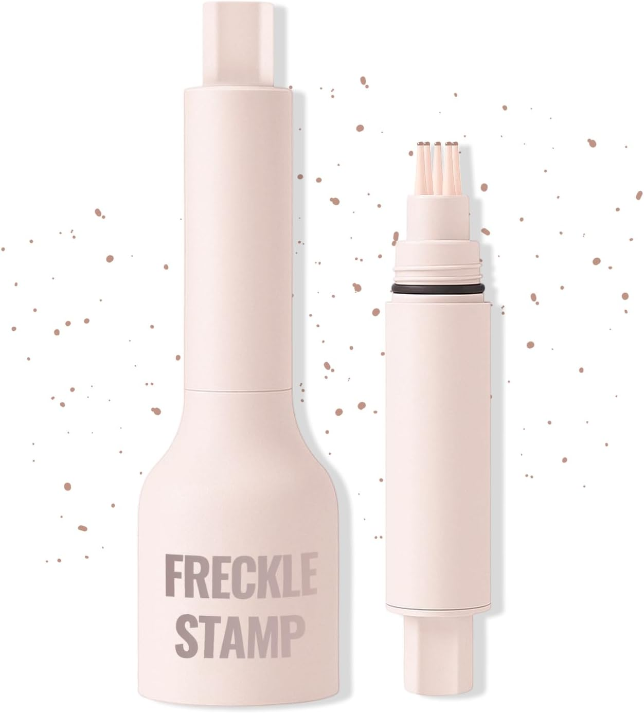Erinde Natural Faux Freckle Stamp, Waterproof Freckle Pen Makeup, Long Lasting Natural Fake Freckles Stamp, Lifelike Magic Freckles Pen for Face, Sweatproof Matte Beauty Makeup for Women, #01