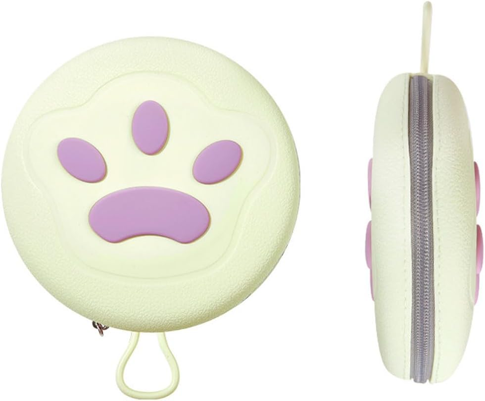 AIMALL Portable Silicone Pet Bowl Double Collapsible Dog Cat Food and Water Feeder, Anti-Knock Travel Feeding Dish with Wall-Hanging Storage, 12.99X5.9In