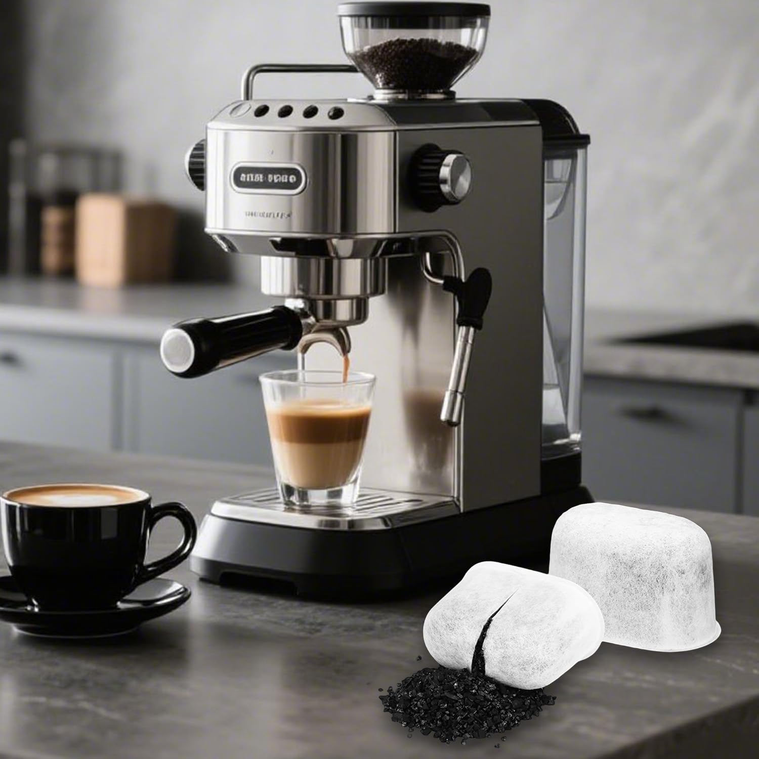 Kaoruo 12-Pack Water Filters for Coffee Machine Accessories BES840 BES860 BES870 BES878 BES900 BES920 BEP920 BES980 BES990 Bwf100,Replacement Water Filter image number 1