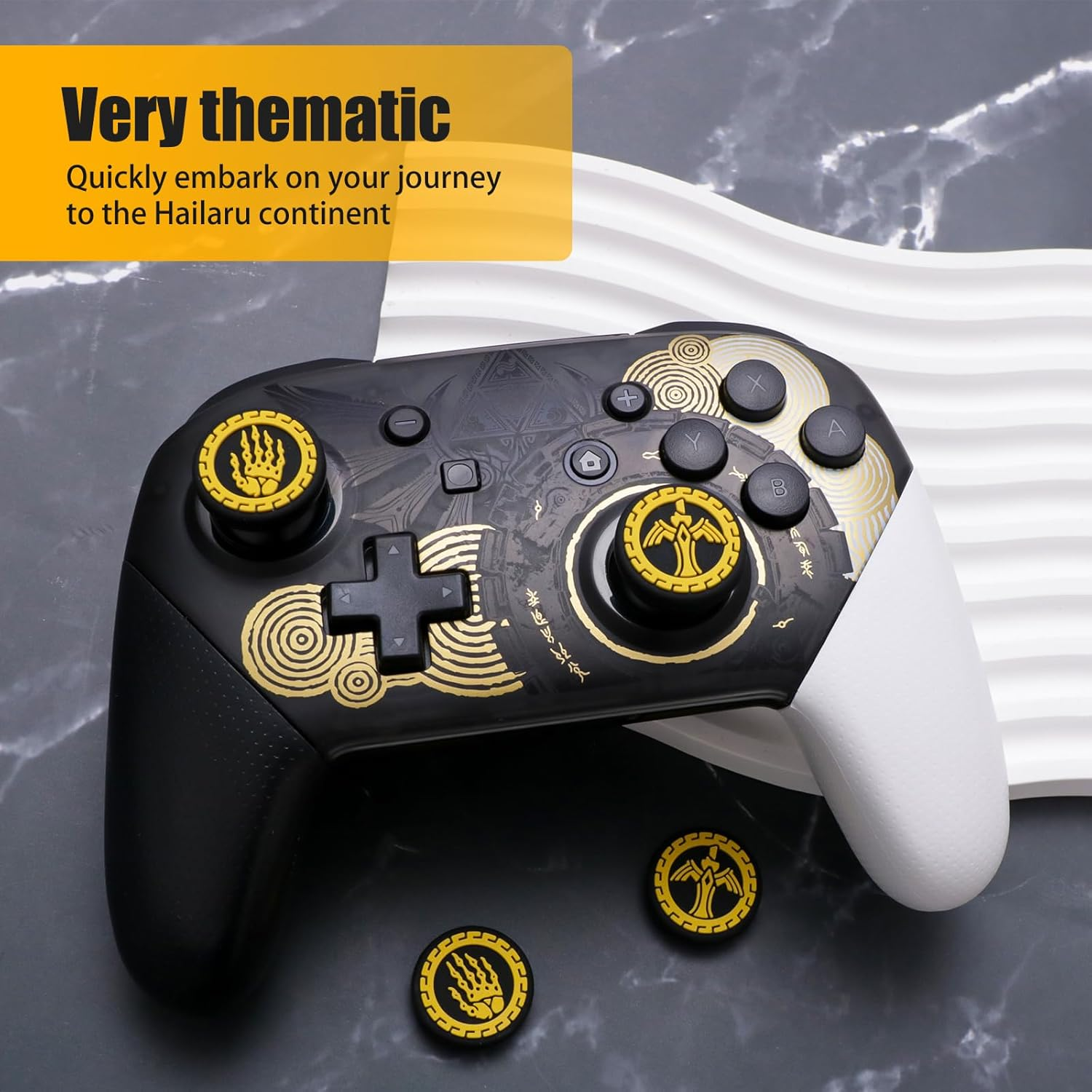 Switch Pro Controller Thumb Grips, Cool Thumb Grips Compatible with Switch Pro Controller, PS5 Controller, PS4 Controller, Xbox Controller, Etc image number 5