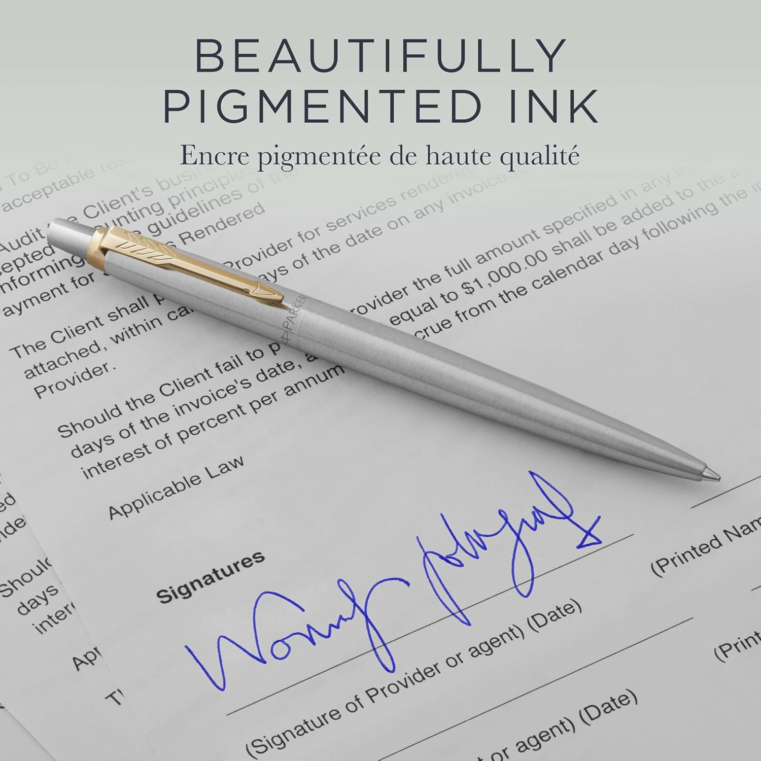 Parker Ballpoint Refill Blue Medium Blister (Pack of 2) image number 5