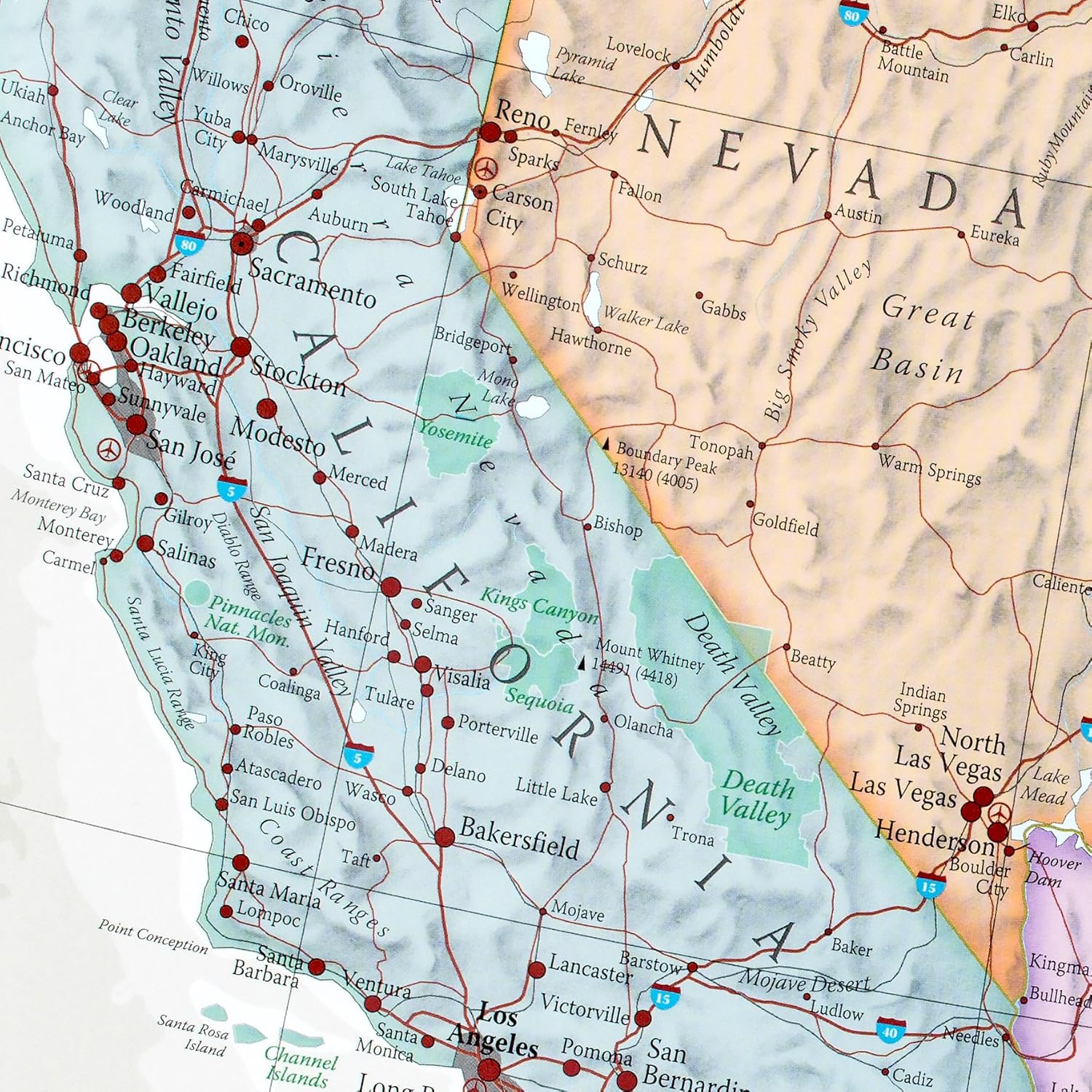 Maps International Classic USA Wall Map - Map of the USA Poster - Front Lamination &ndash; 24 X 36 image number 2