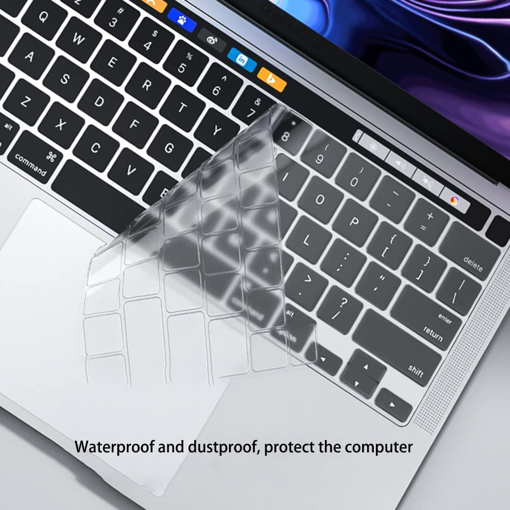 [2 Pack] Magic Skin Screen Protector 4-In-1 Set Compatible with Macbook Pro 14 Inch A2918 A2992 A2779 A2442, 2023 with M3 M2 Pro / M2 Max Chip, 2021 with M1 Pro / M1 Max Chip & Touch ID image number 3