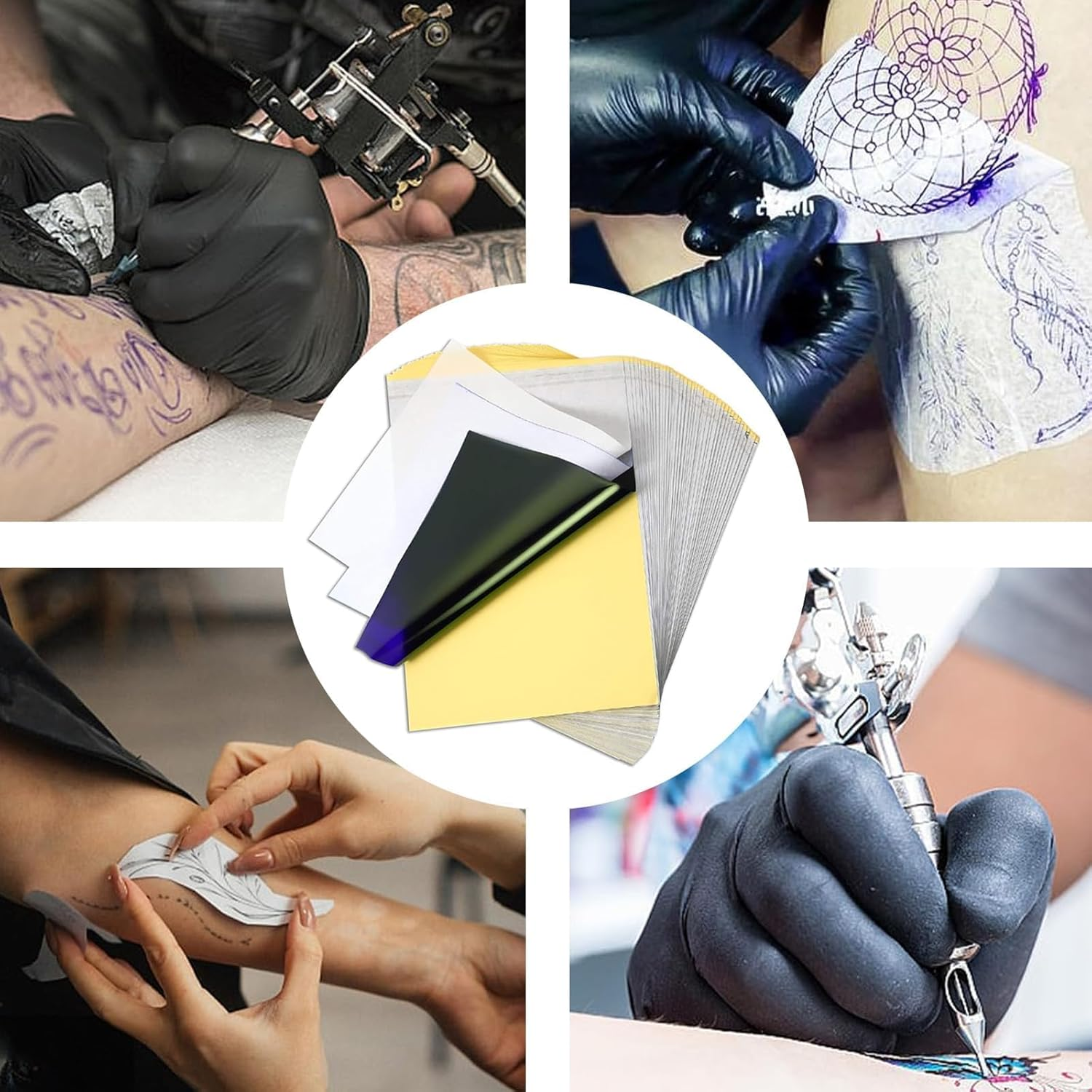Tattoo Transfer Paper, 40 Sheets Stencil Paper for Tattoos, Blueprint Matrix Paper image number 5