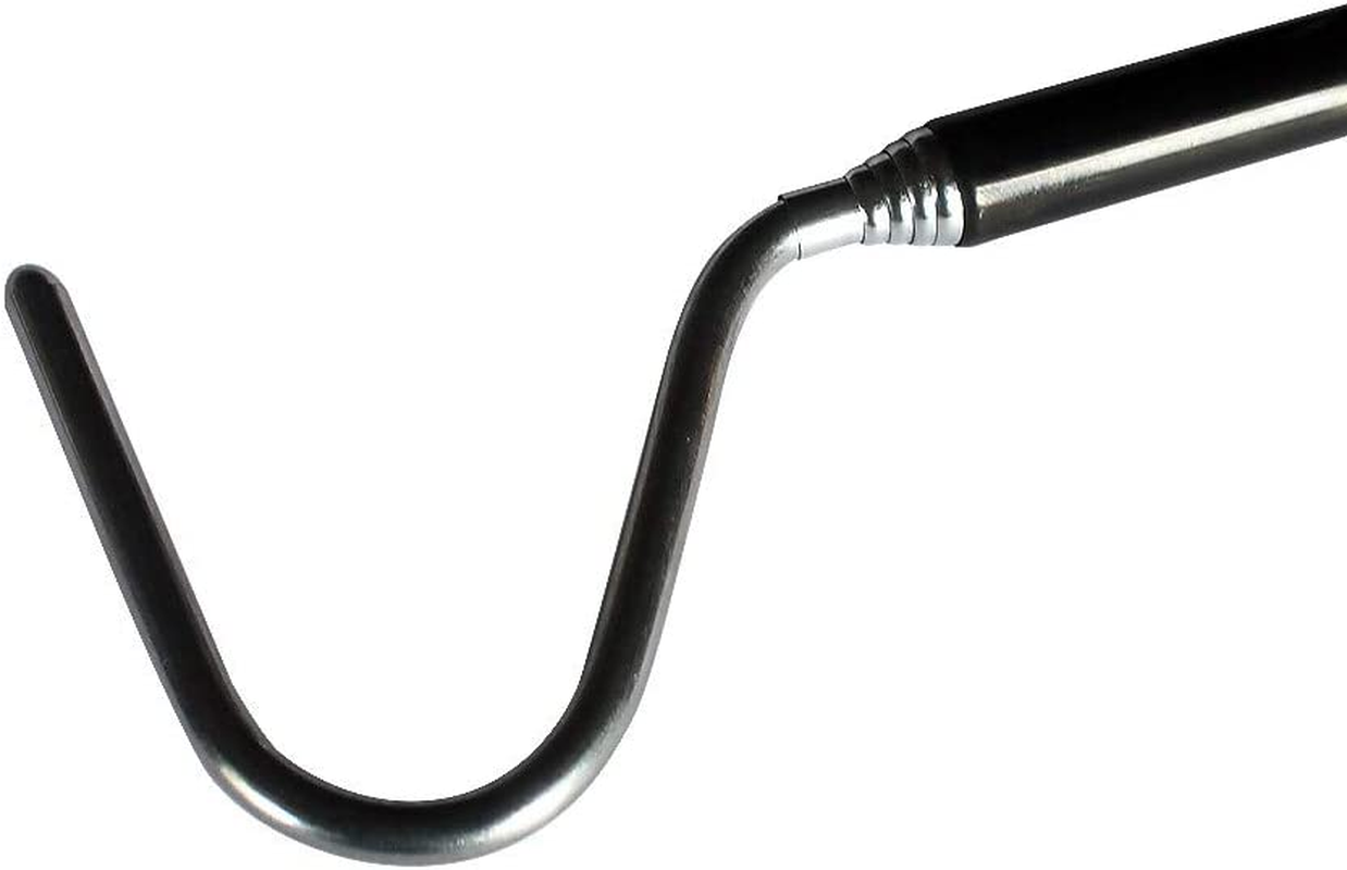 Small Adjustable Stainless Steel Snake Hook Black Two Types 66Cm/100Cm (66Cm)