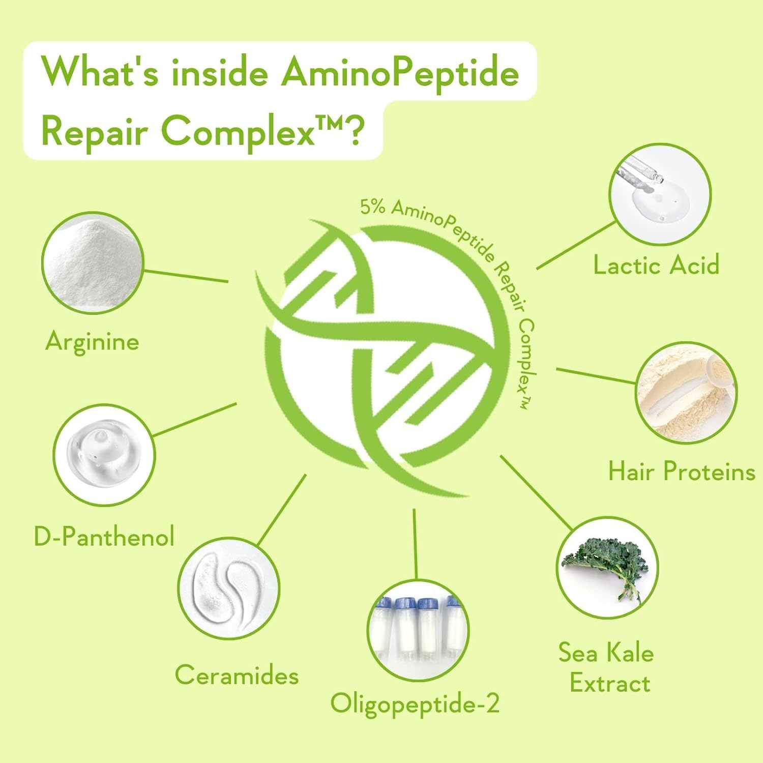 Triple Bond Repair Shampoo for Dry & Frizzy Hair - 5% Aminopeptide Complex & PCA - Repairs Damaged & Frizzy Hair 250Ml