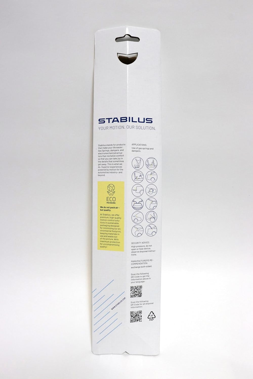 Stabilus Bonnet Gas Spring 9669ZC Lift-O-Mat&reg; Bonnet Damper with 330 Newton Etc. for BMW 3 Series E91 2007-2012 image number 5