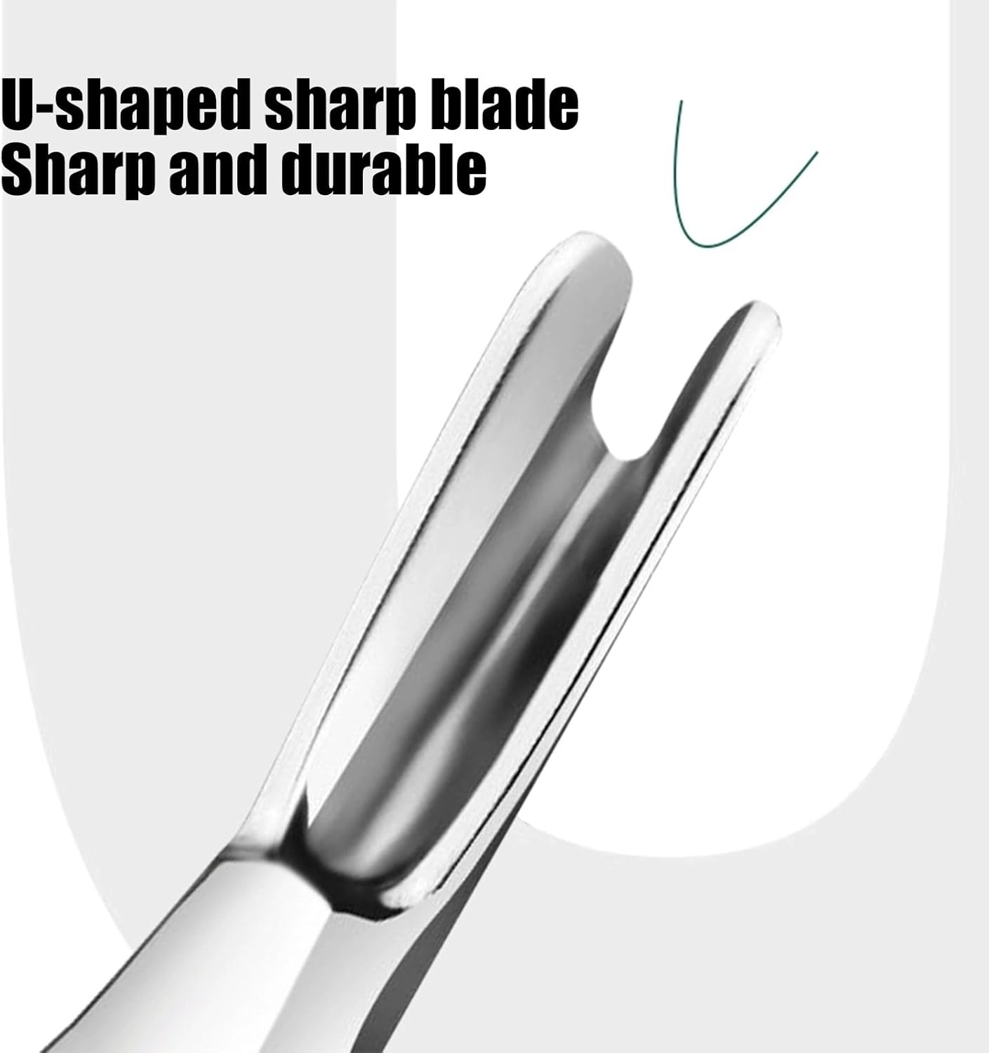 BGENHPON Cuticle Pusher and Fork 2 in 1 Stainless Steel Cuticle Trimmer Tool for Professional Manicure and Pedicure Nail Care image number 1