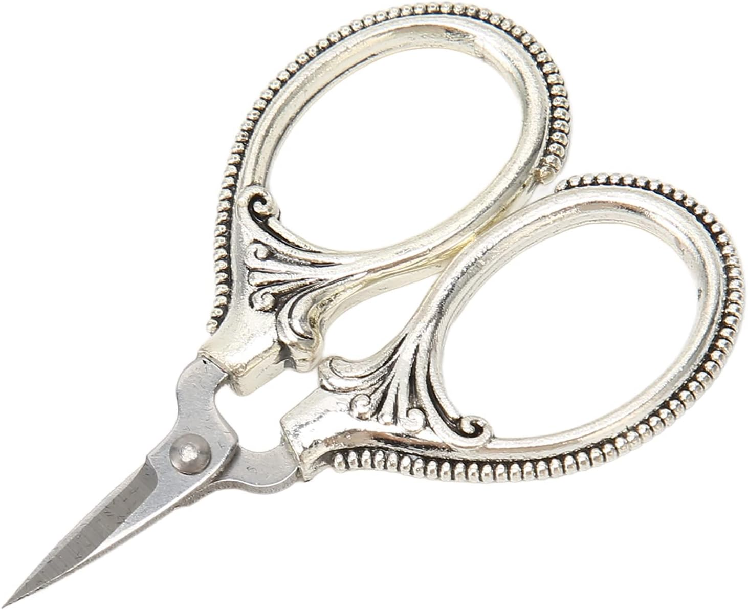 Embroidery Scissors, 1.7 X 2.4In Mini Scissors Stainless Steel Sewing Crafting Scissors with Iron Box Vintage Embroidery Shears Small Sewing Scissors for Handicraft DIY, Artwork