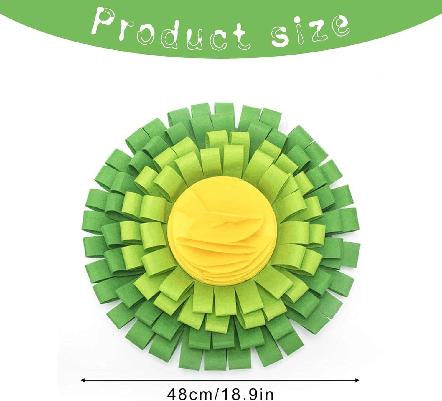 Snuffle Mat for Dogs,Pet Snuffle Mat Sniffing Mat Encourages Natural Foraging Skills and Slow Eating Washable Dog Feeding Mat Interactive Dog Toys for Small Medium Large Breeds image number 2