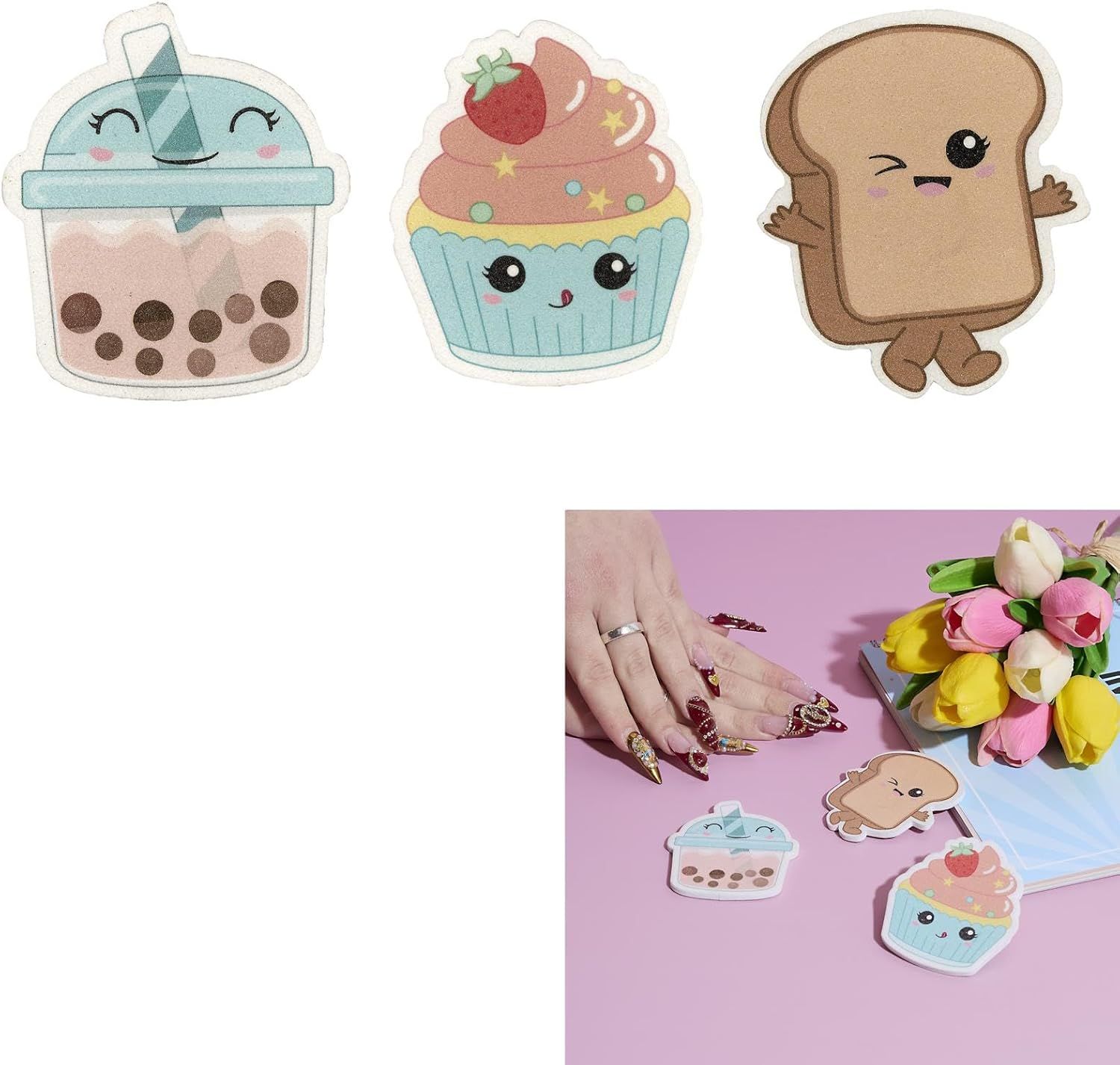 THE CONCEPT FACTORY, SC0707 More Kawaii Nail Files - Fun and Practical Manicure Accessories Ideal for Natural or False Nails - Medium - Multi-Colour image number 5