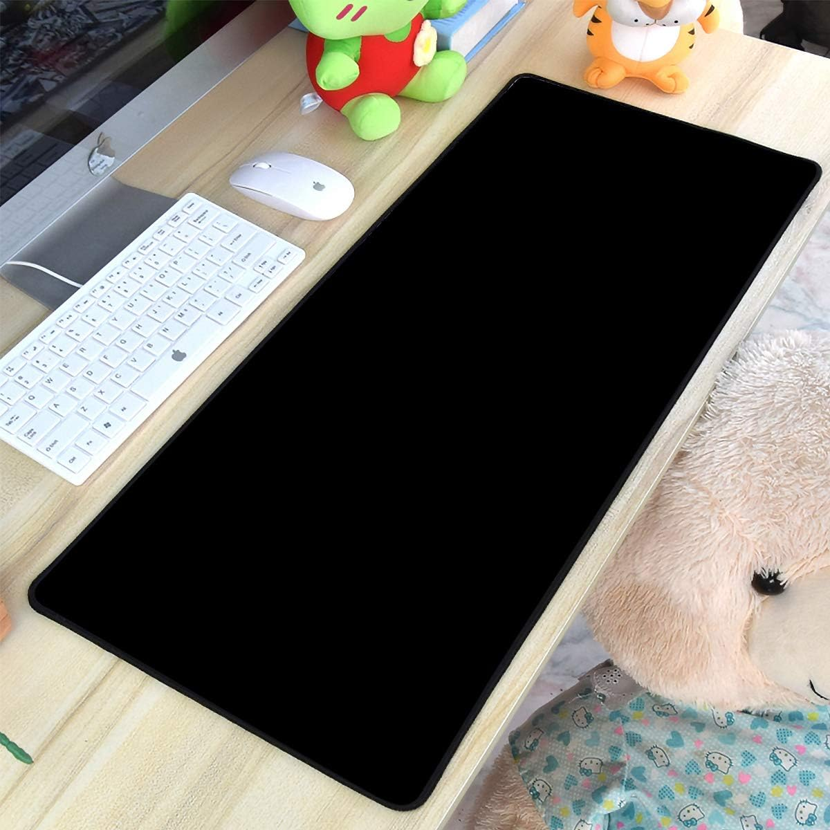 Large Gaming Mouse Pad with Nonslip Base|Extended XXL Size, Heavy|Thick, Comfy, Waterproof & Foldable Mat for Desktop, Laptop, Keyboard, Consoles & More|Enjoy Precise (Black) image number 2