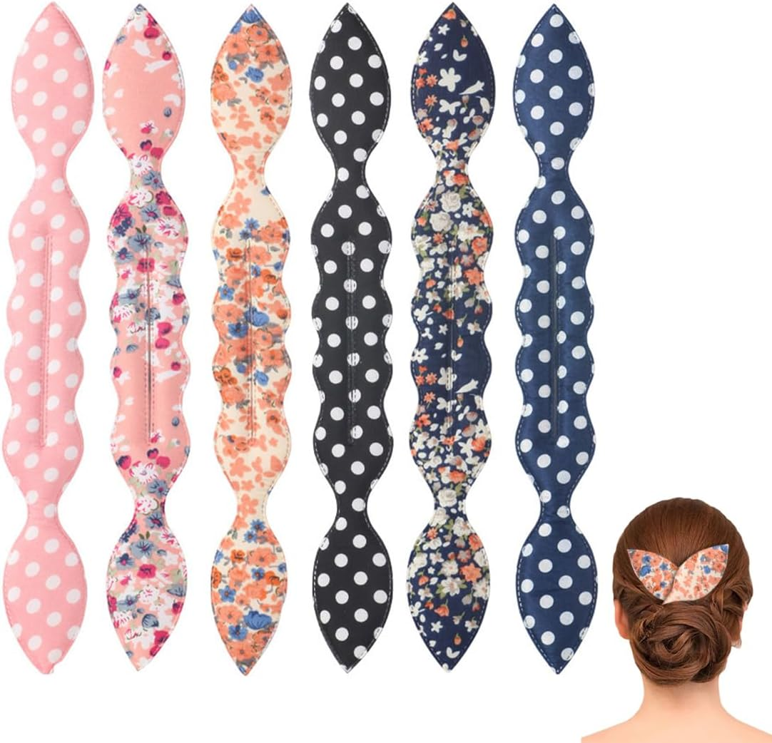 GXGM 6 Piece Magic Bun Maker, Hair Bun Maker, Hair Bun Maker, Braid Hair Styling Tool, for Women and Girls, Suitable for Beginners image number 1