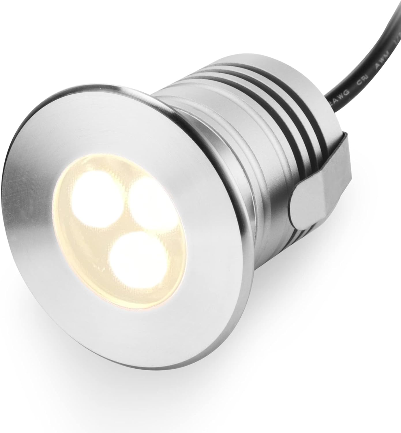 CNBRIGHTER LED Underwater Swimming Pool Lights,3W CREE Chip,12V-24V DC,IP68 Waterproof,Stainless Steel Aluminum,For Inground Pools Ponds Fountains and Boats (Blue)