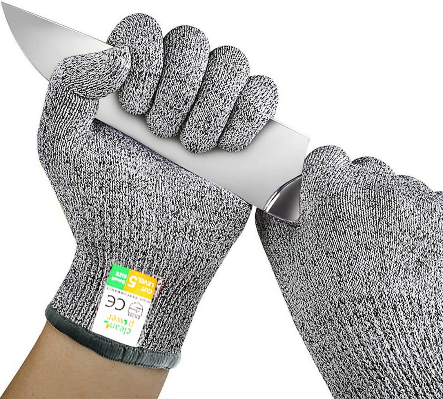 1Pair Cut Resistant Glove Food Grade Safety Stainless Steel Cut Proof Stab Resistant Wire 1Pair Cut Resistant Glove Food Grade Metal Mesh Butcher Glove S/M/XXL image number 1