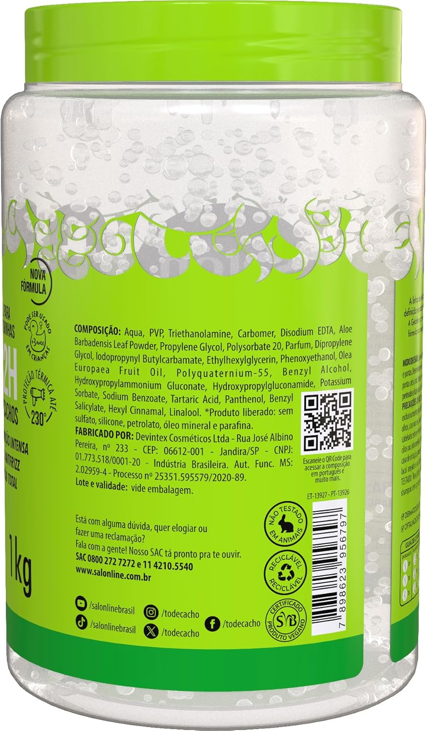 SALON LINE - #Todecacho Super Fixation Jelly 1Kg image number 3